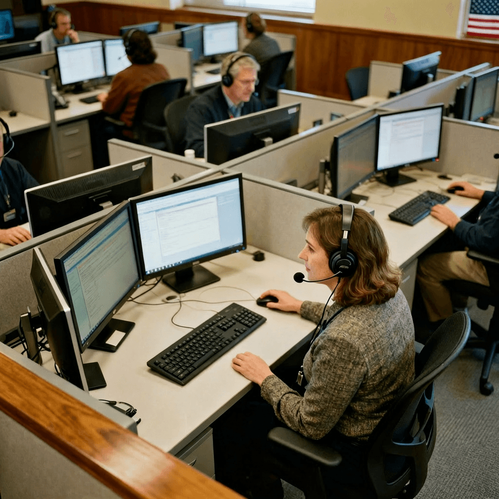 Family member receiving an emergency notification